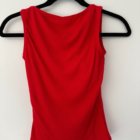 SKIMS Soft Lounge Lace Bralette Tank Size:XS Color: Cherry Red - Picture 5 of 5